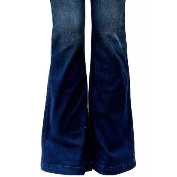 Wax Women Vintage Flared 70S Bell BottomJeans90039 - Picture 3 of 6